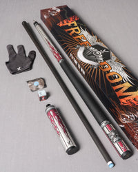 EVO FREEDOM MAXBING EDITION - CRIMSON FLAME - BLACK LEATHER WRAP