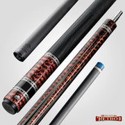 Rhino RETRÔ Pool Cue - Snake - Lizard Embossed Microfiber Leather Wrap & Point