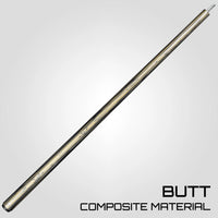 Rhino RETRÔ Pool Cue - Pale Moon Ebony - Wrapless