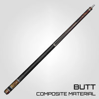 Rhino RETRÔ Pool Cue - Bocote - Lizard Embossed Microfiber Leather Wrap & Point