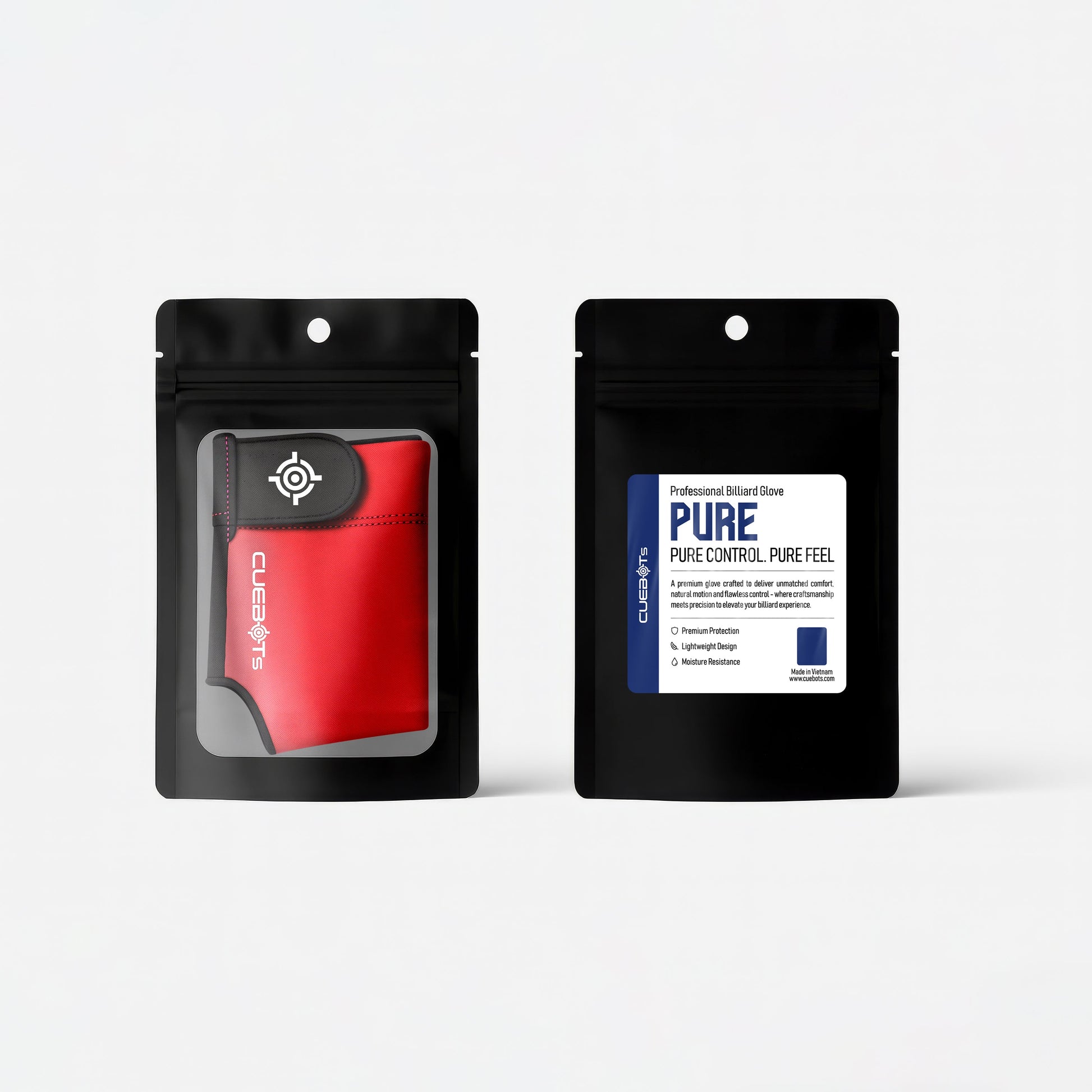 CUEBOTS Right Hand Glove - Pure Red