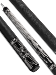 EVO FREEDOM POOL CUE - SHADOW FLAME - BLACK LEATHER WRAP
