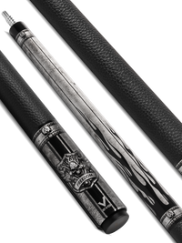 EVO FREEDOM POOL CUE - SHADOW FLAME - BLACK LEATHER WRAP