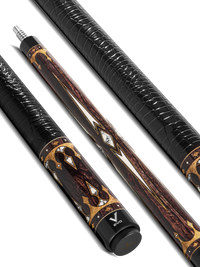 EVO CROWN POOL CUE - ANCIENT OAK - LEATHER WRAP