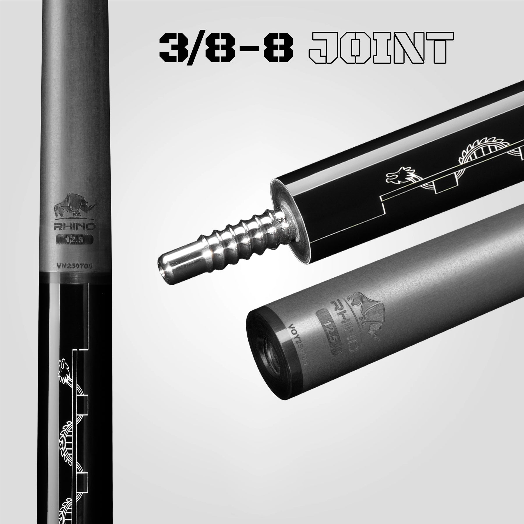 Gậy đánh RHINO TÔI YÊU VIỆT NAM - ĐEN - TAY CẦM SPORT