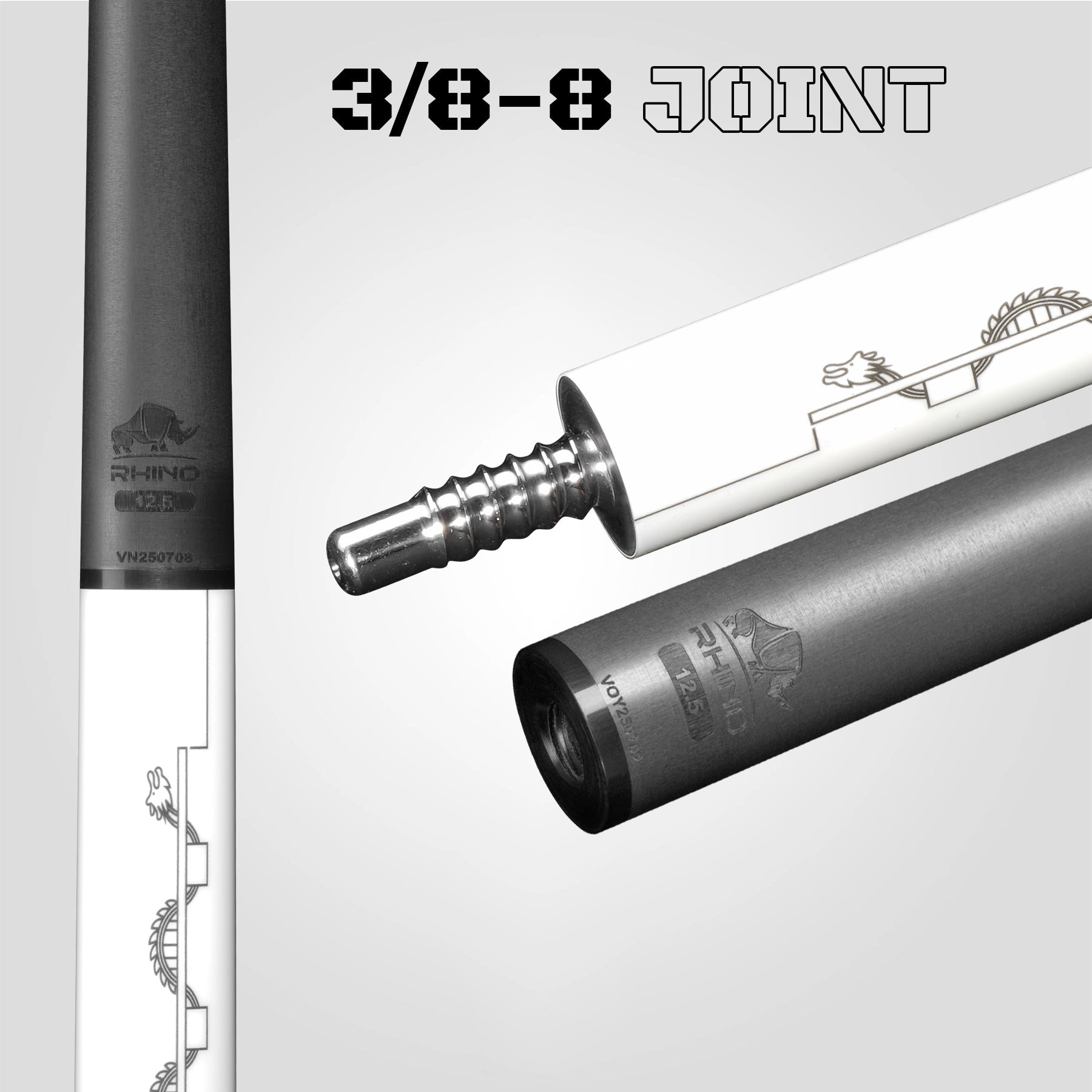 Gậy đánh RHINO TÔI YÊU VIỆT NAM - TRẮNG - TAY CẦM SPORT