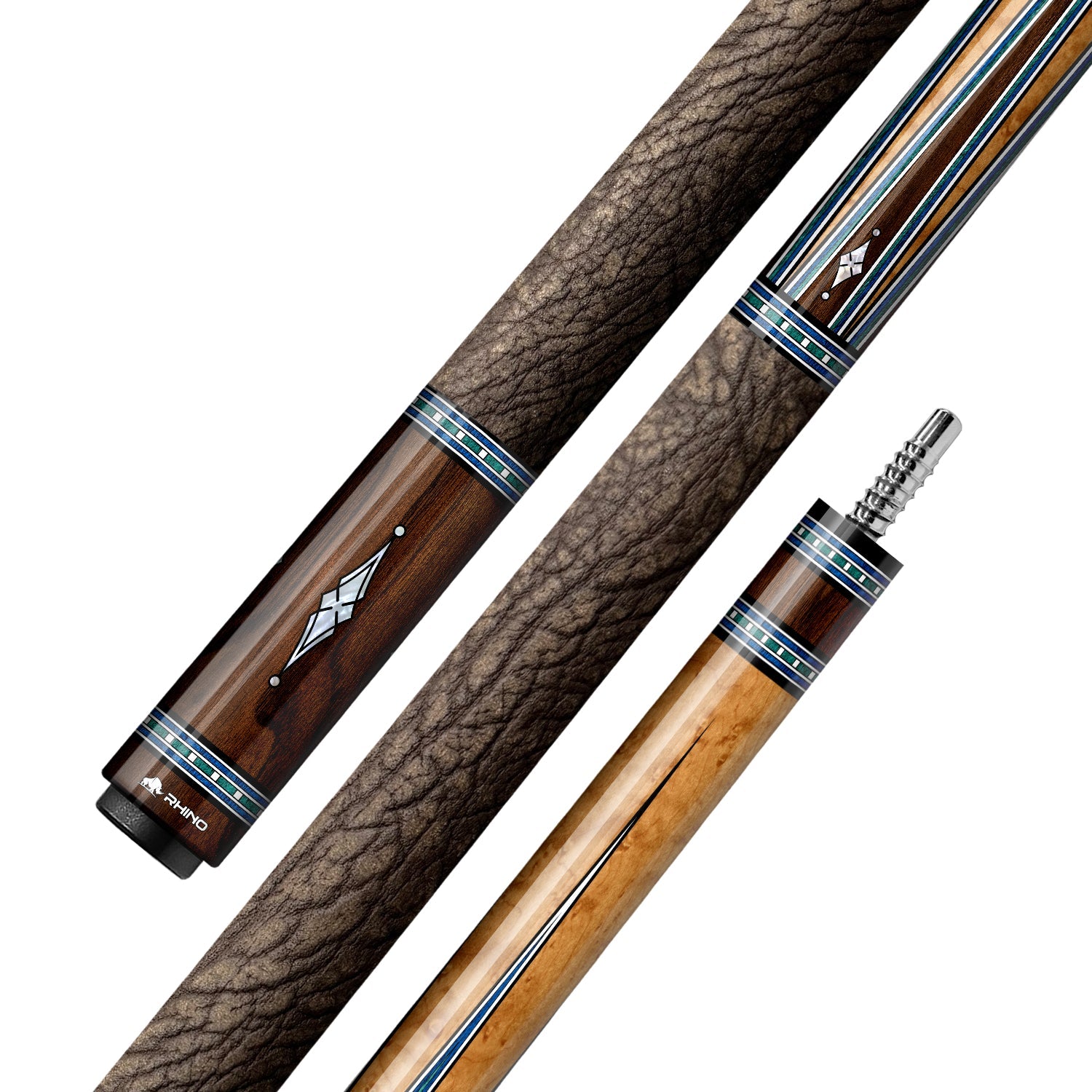 RHINO MUST Cue Butt - MU5 MAPLE AZURE INLAY