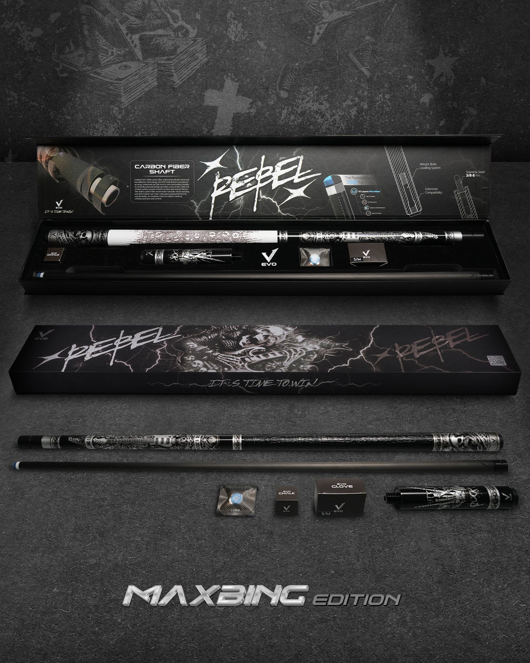 EVO REBEL MAXBING EDITION - TAY CẦM DA ĐEN