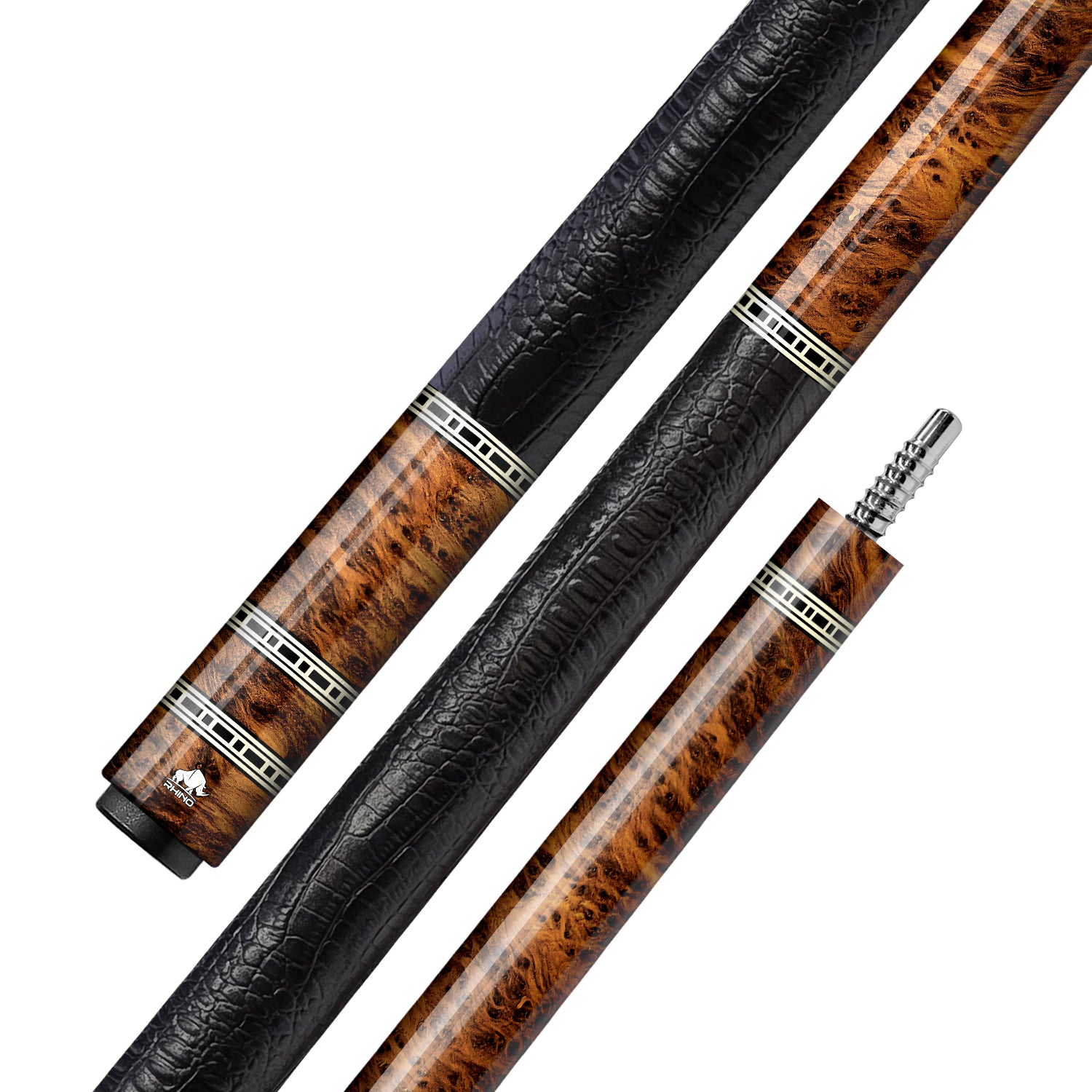 Gậy Rhino RETRÔ Thuya - Tay cầm da Microfiber cao cấp vân Cá Sấu