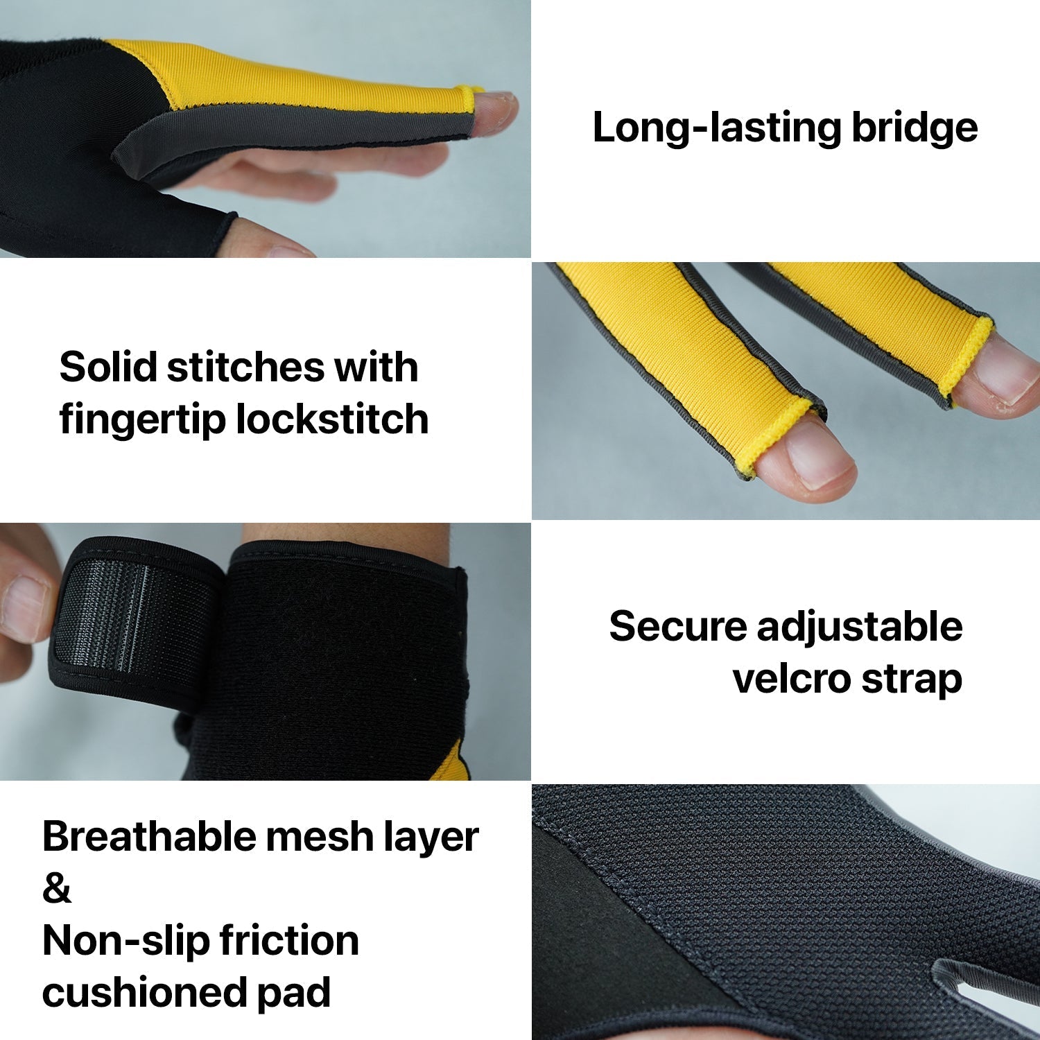 RHINO Billiards Glove Left Hand - Yellow