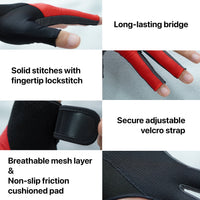 RHINO Billiards Glove Left Hand - Red