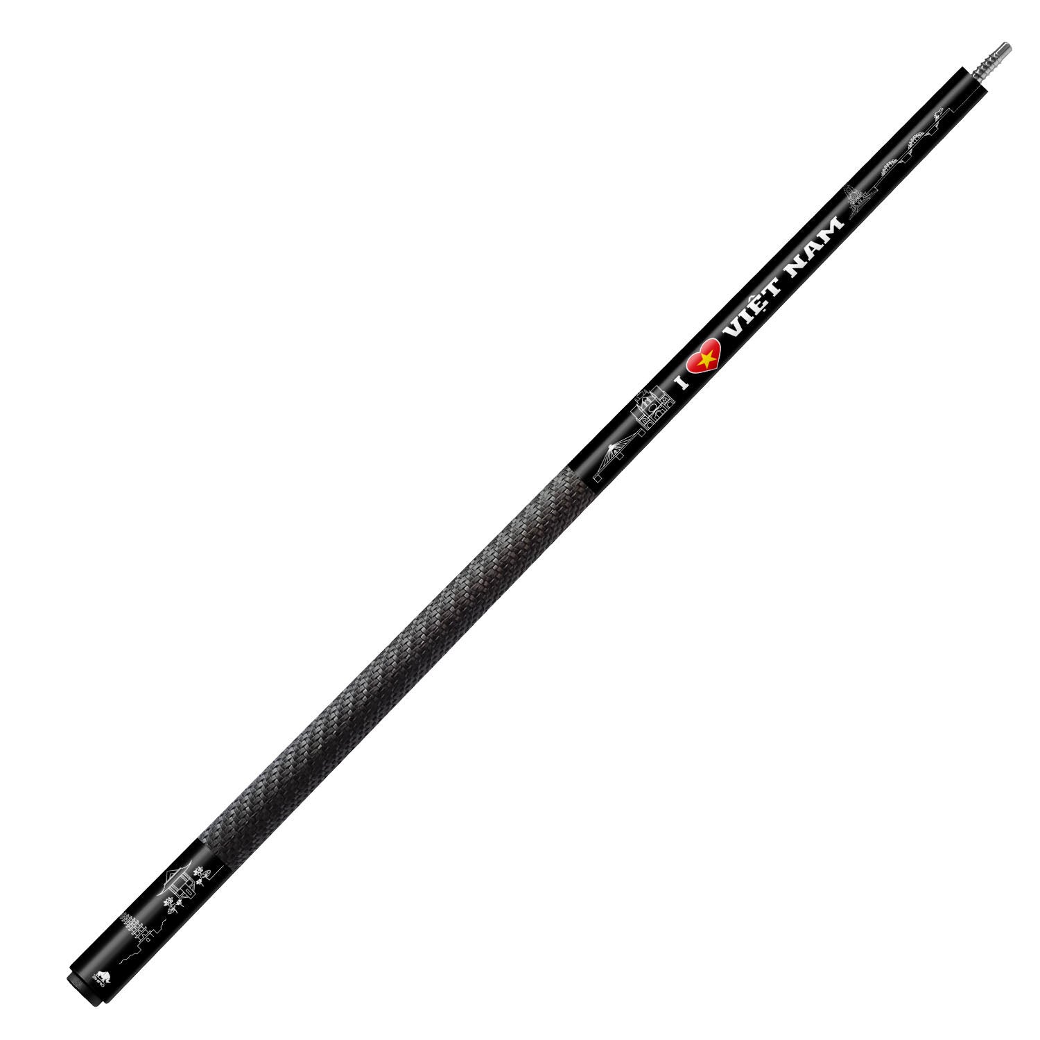 CHUÔI GẬY ĐÁNH RHINO TÔI YÊU VIỆT NAM - ĐEN - TAY CẦM SPORT