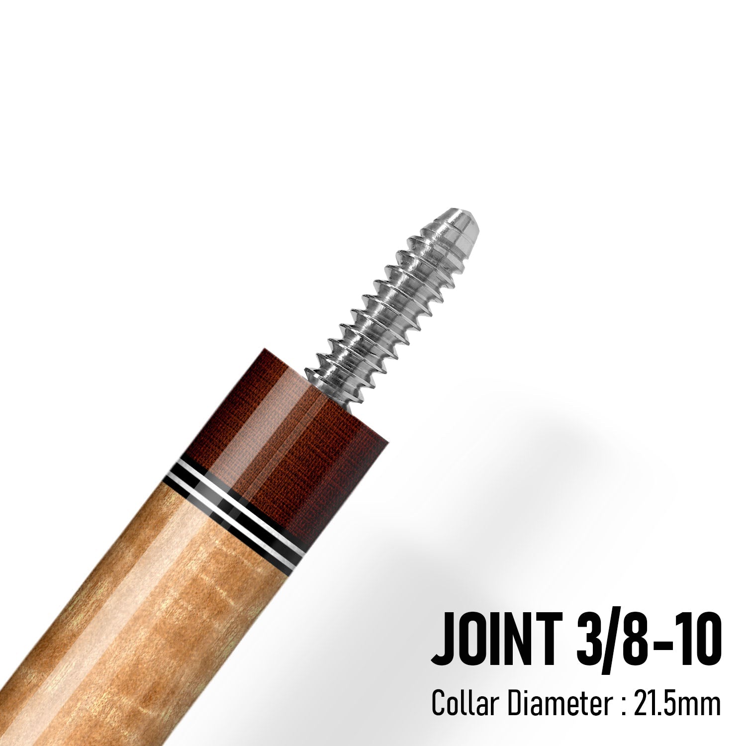 Z Fusion ZF1 Cue Butt – Blue Burl (Wrapless) 3 8-10