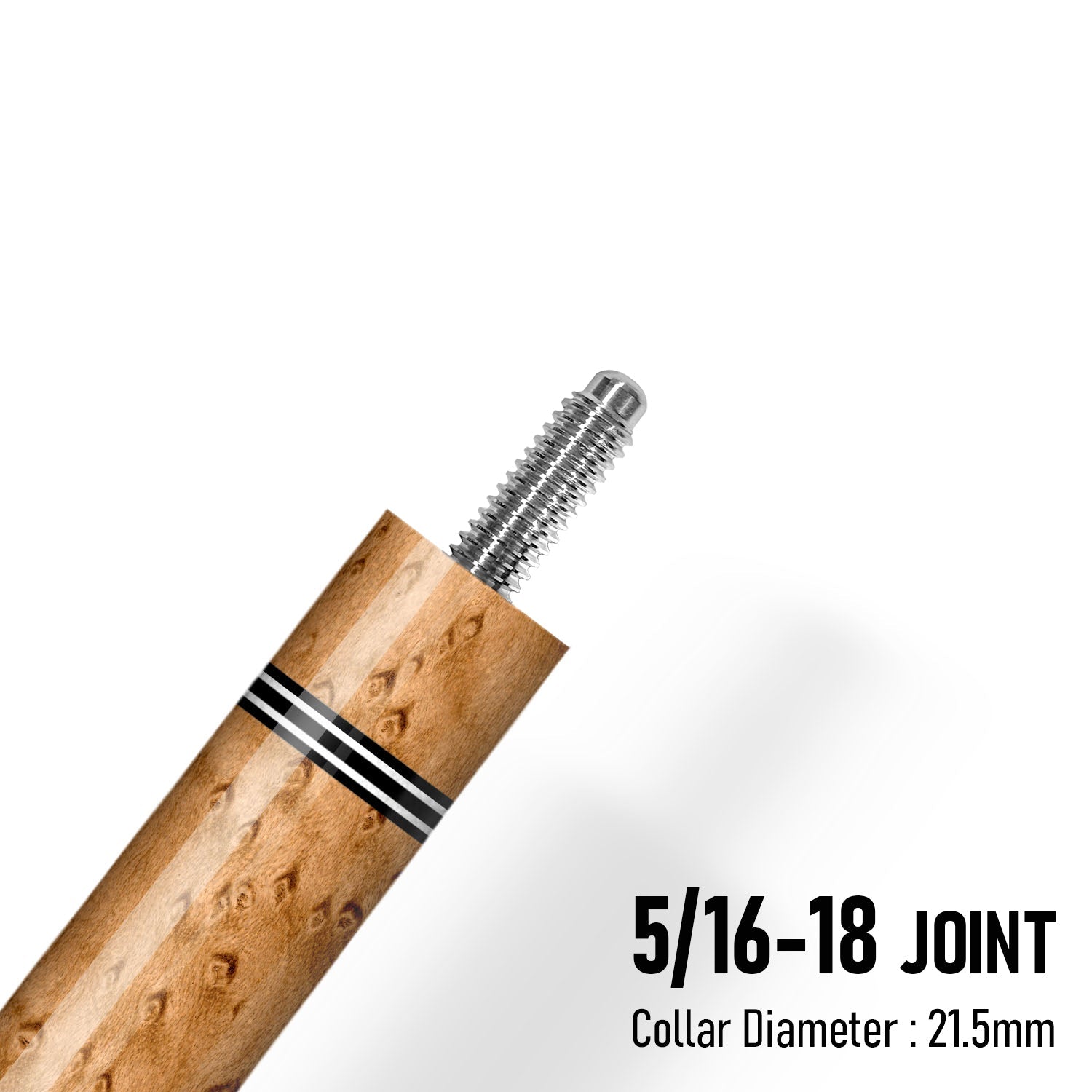 Z Fusion ZF2 Cue Butt – Emberline (Wrapless) 5 16-18