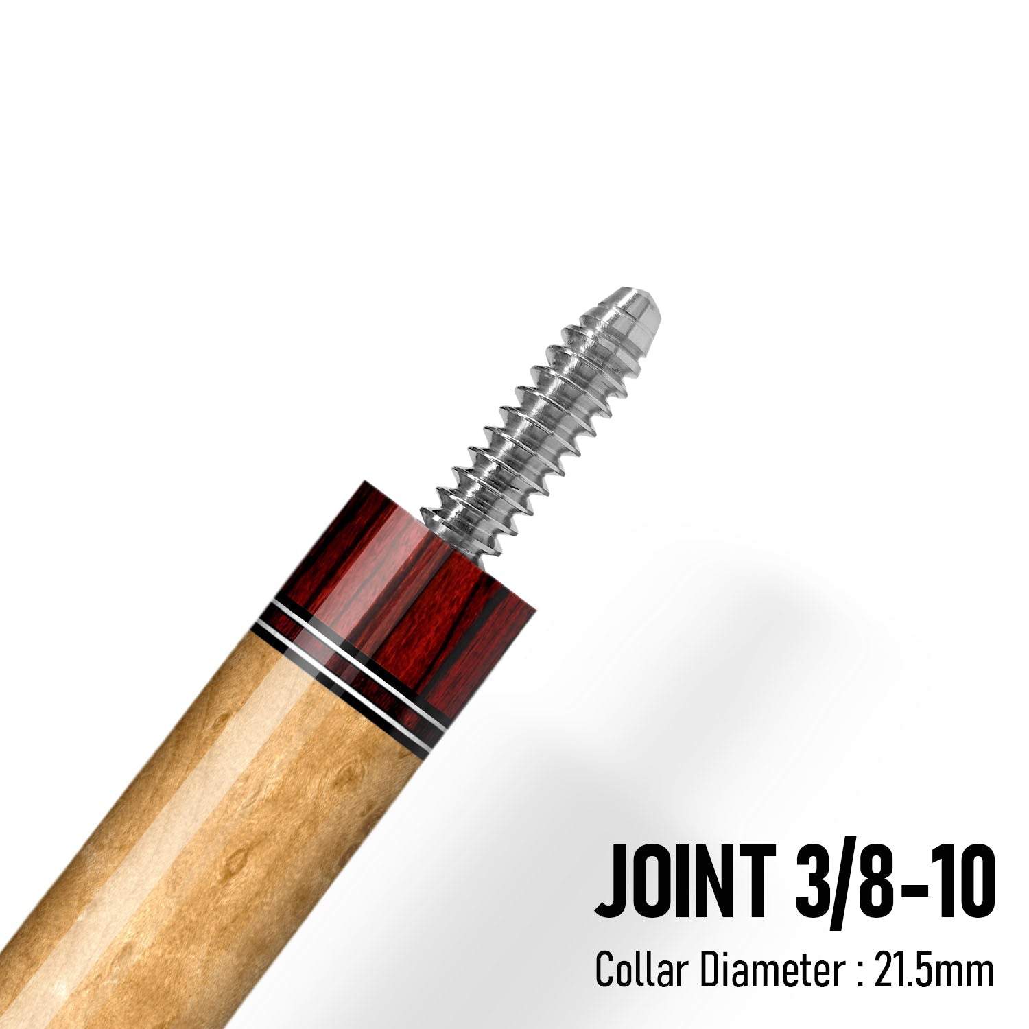 Z Fusion ZF7 Cue Butt – Bordeaux Red (Leather wrap) 3 8-10