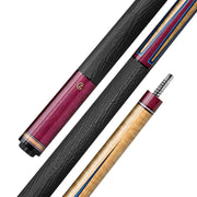 Z Fusion ZF3 Cue Butt – Crimson Edge (Leather wrap)