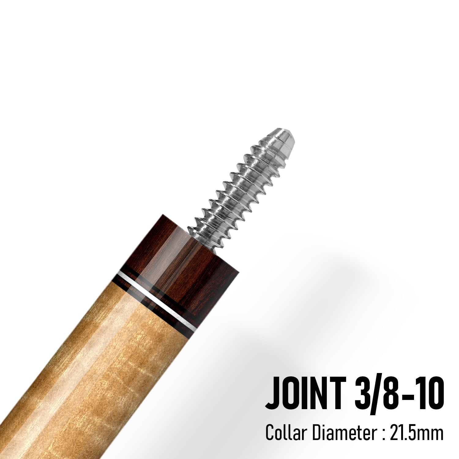 Z Fusion ZF4 Cue Butt – Walnut Line (Leather wrap) 3 8-10