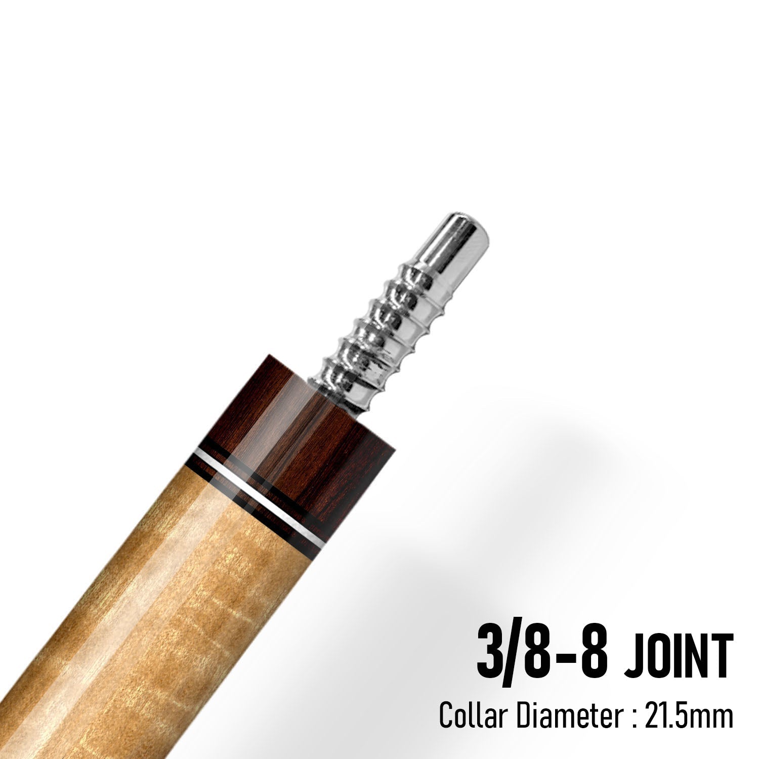 Z Fusion ZF4 Cue Butt – Walnut Line (Leather wrap)