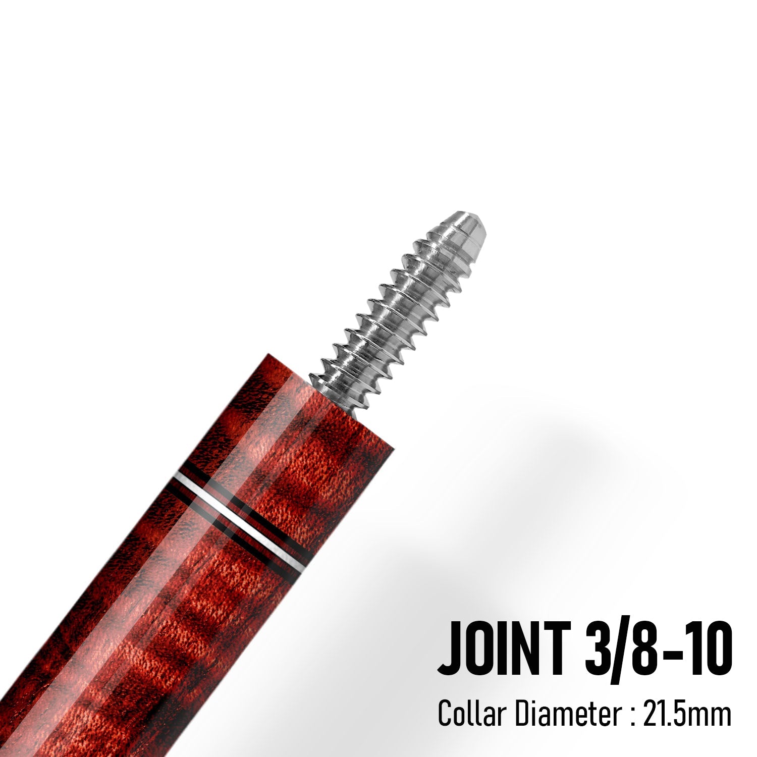 Z Fusion ZF5 Cue Butt – Flamecore (Leather wrap) 3 8-10