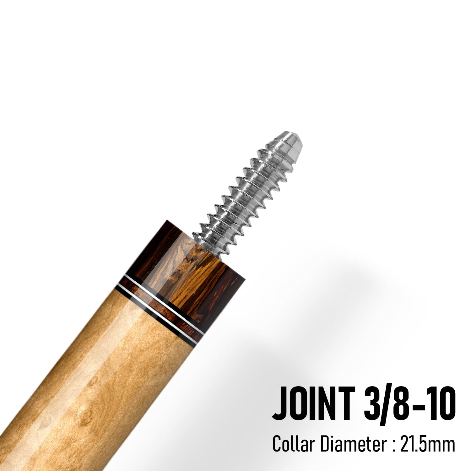 Z Fusion ZF8 Cue Butt – Verdant Burl (Leather wrap) 3 8-10