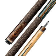 Z Fusion ZF8 Cue Butt – Verdant Burl (Leather wrap)