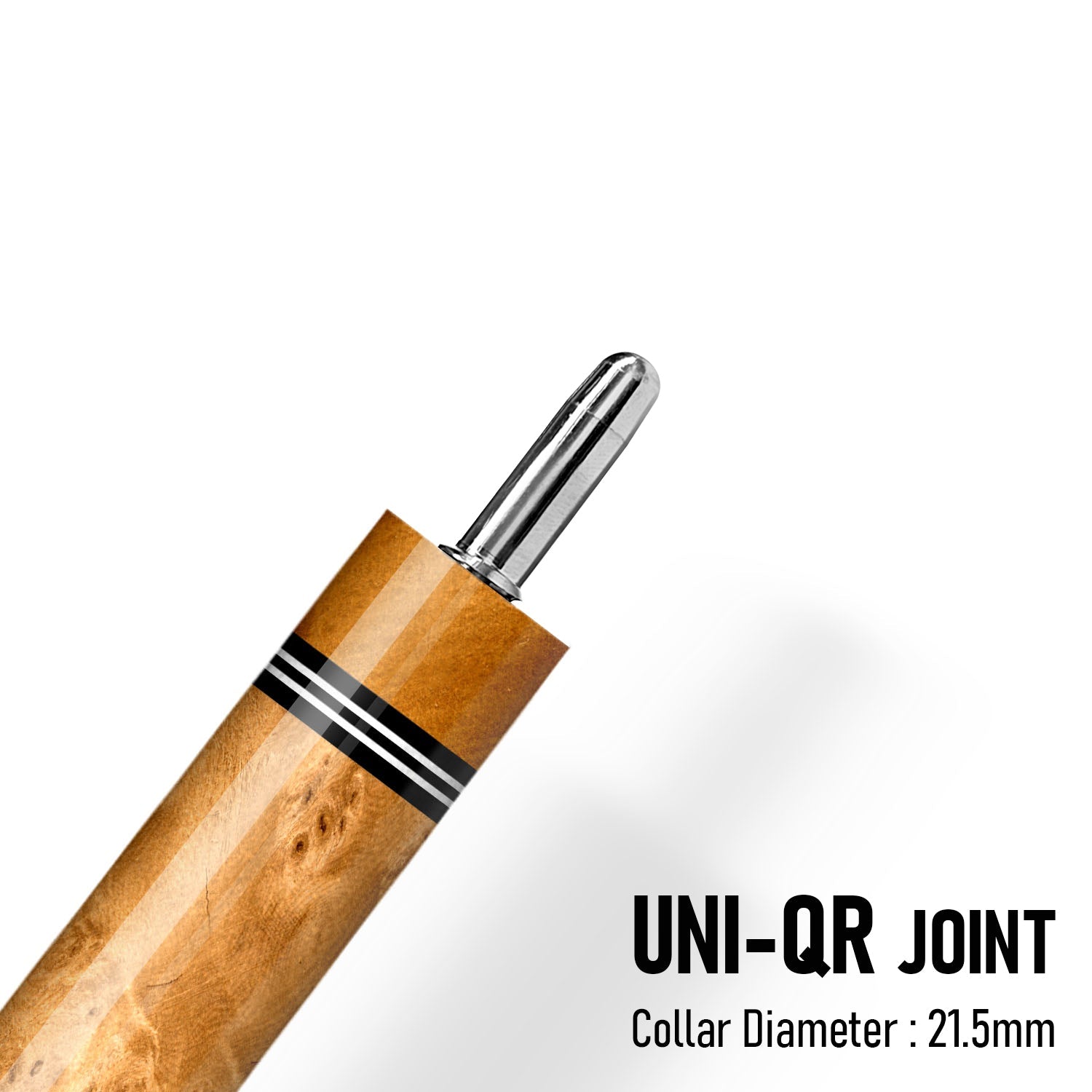 Z Pure ZP3 Cue Butt – Birdseye Maple (Leather wrap) Uni