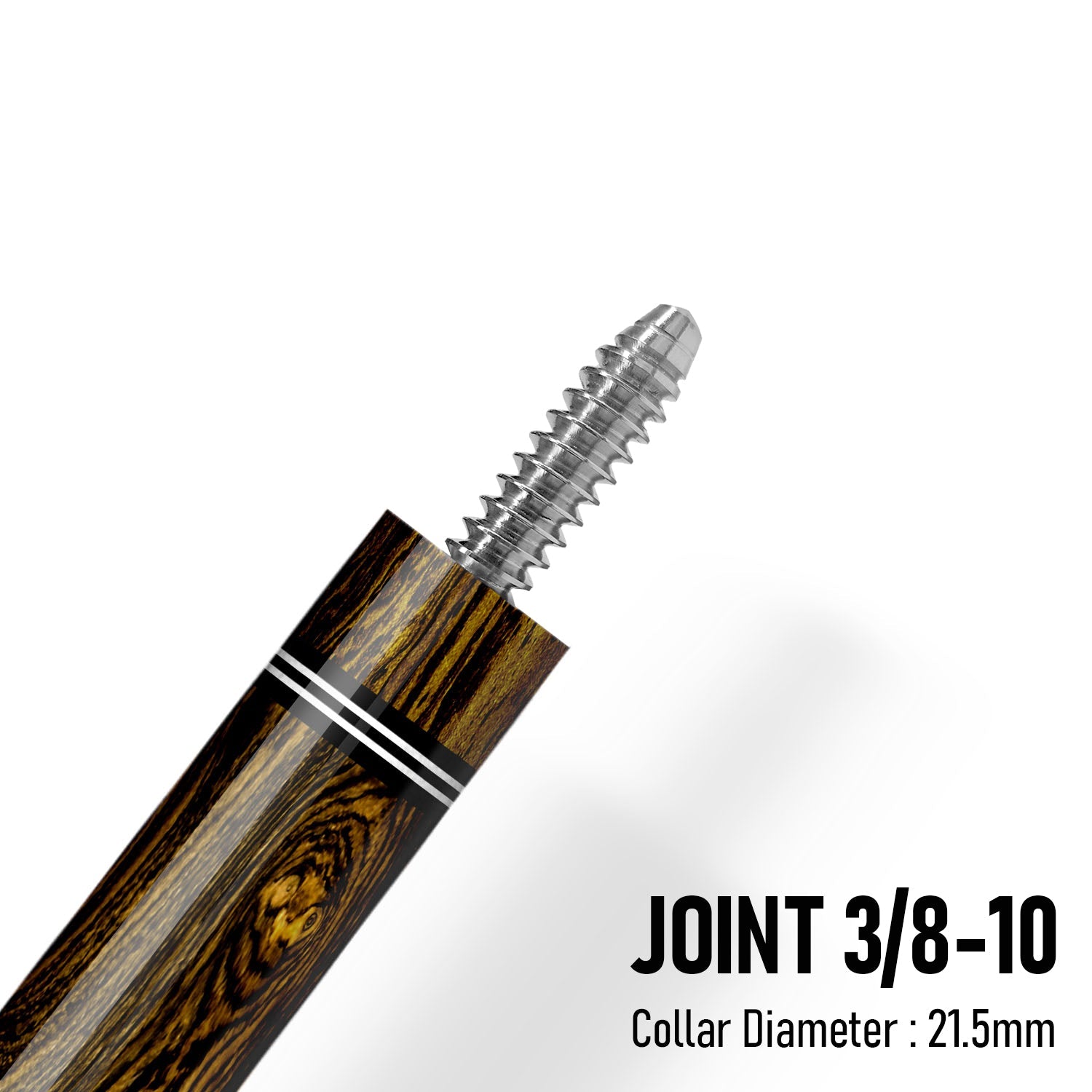 Z Pure ZP5 Cue Butt – Bocote (Leather wrap) 3 8-10