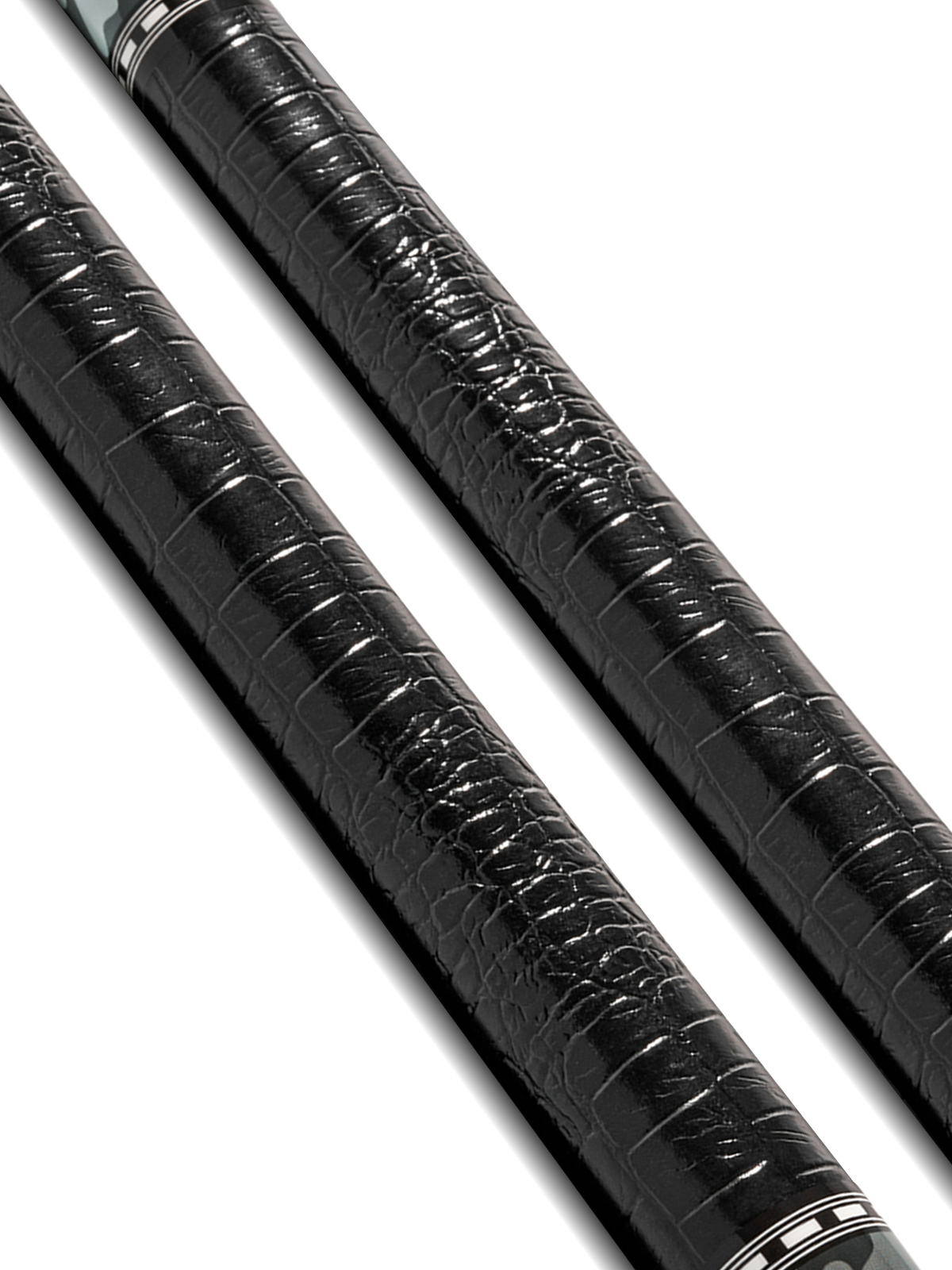 EVO CAMO POOL CUE - GHOST - LEATHER WRAP