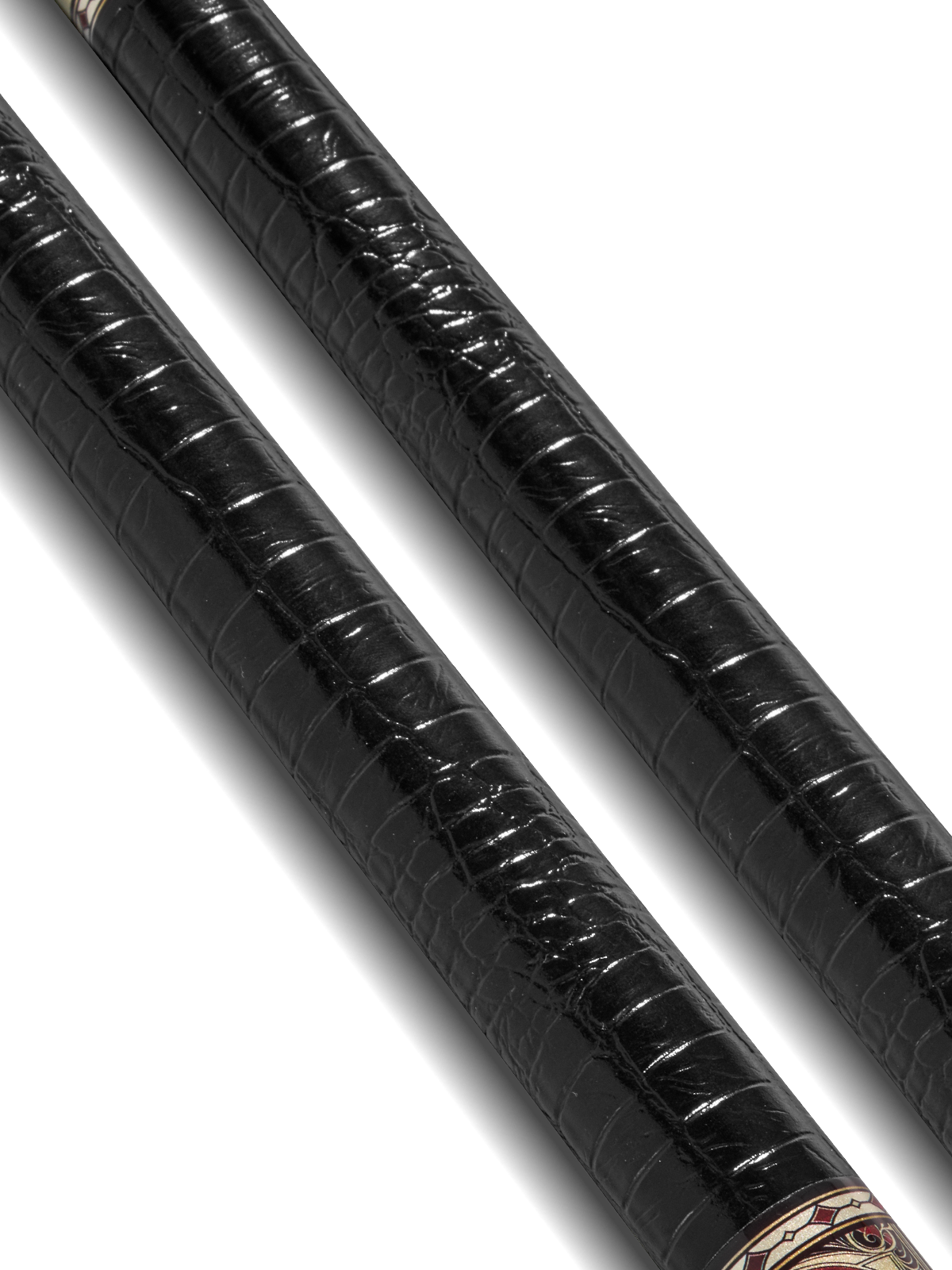 EVO BEAST POOL CUE - SCARLET PANTHER - LEATHER WRAP