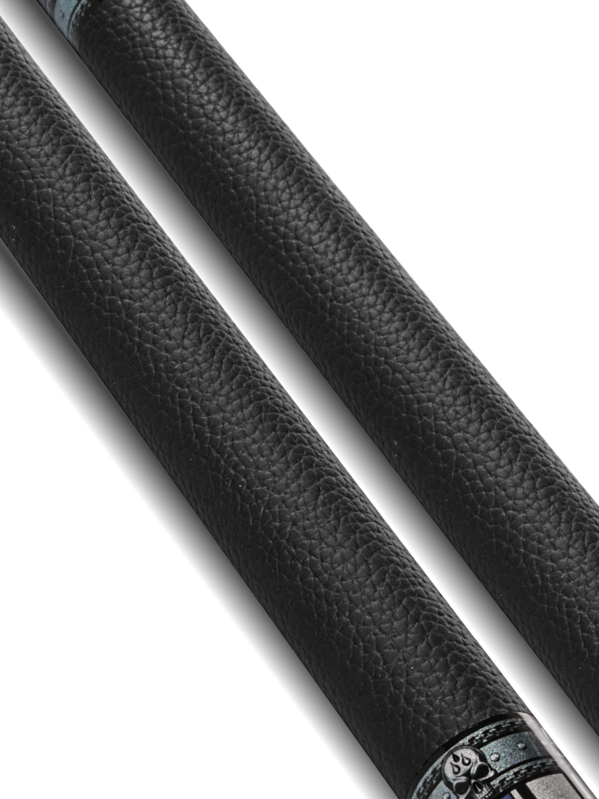 EVO FREEDOM POOL CUE - AZURE FLAME - BLACK LEATHER WRAP