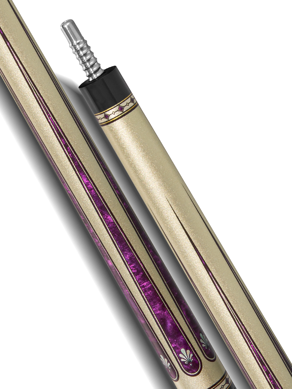 EVO BEAST POOL CUE - AMETHYST LION - LEATHER WRAP