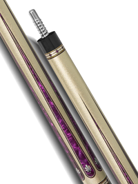 EVO BEAST POOL CUE - AMETHYST LION - LEATHER WRAP
