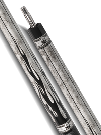 EVO FREEDOM POOL CUE - SHADOW FLAME - BLACK LEATHER WRAP