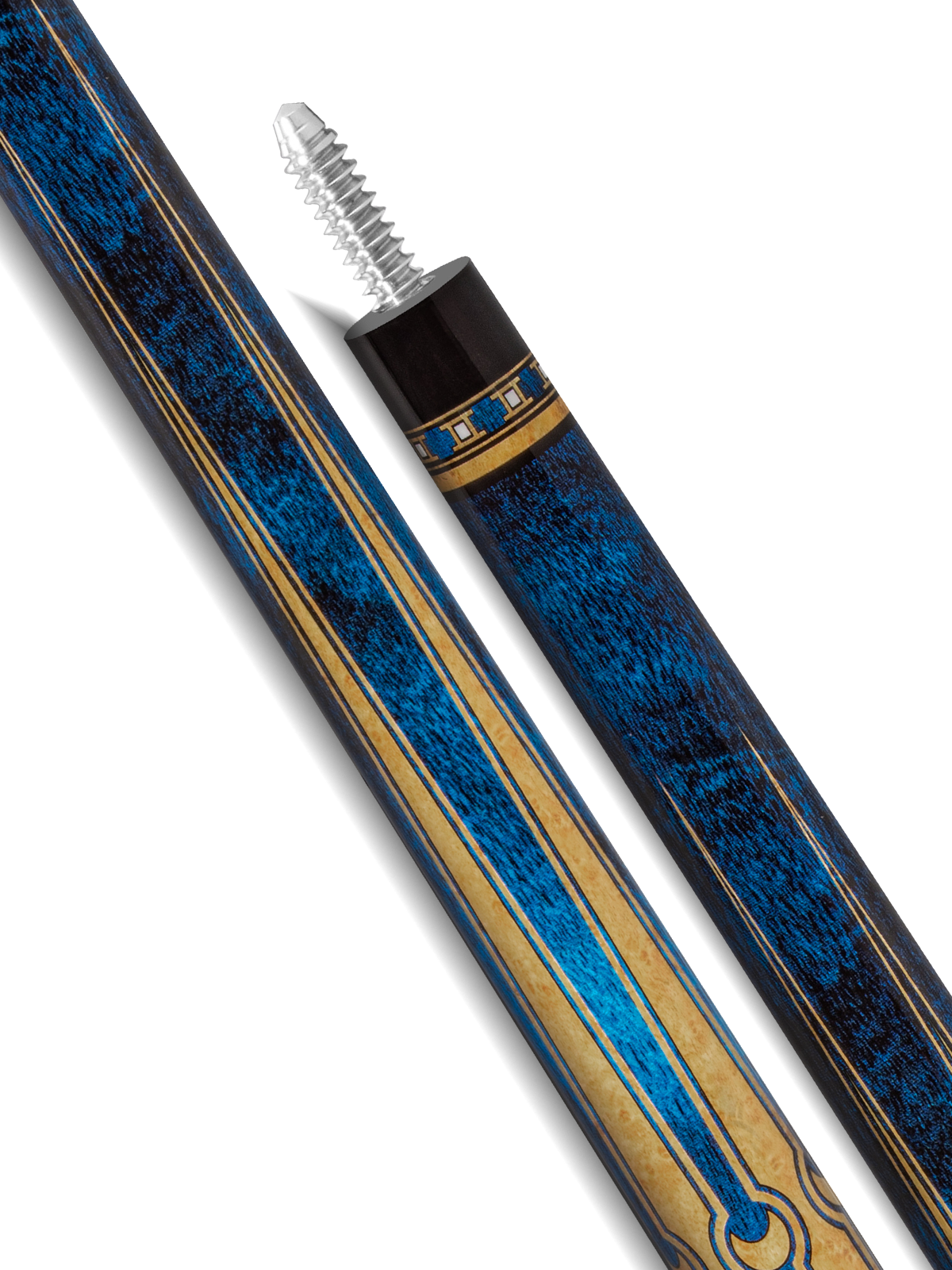 EVO LUNA POOL CUE - SAPPHIRE GATE - LEATHER WRAP