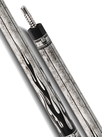 EVO FREEDOM POOL CUE - SHADOW FLAME - WHITE LEATHER WRAP