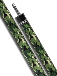EVO CAMO POOL CUE - VIPER - LEATHER WRAP