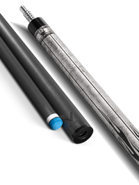 EVO FREEDOM POOL CUE - SHADOW FLAME - BLACK LEATHER WRAP