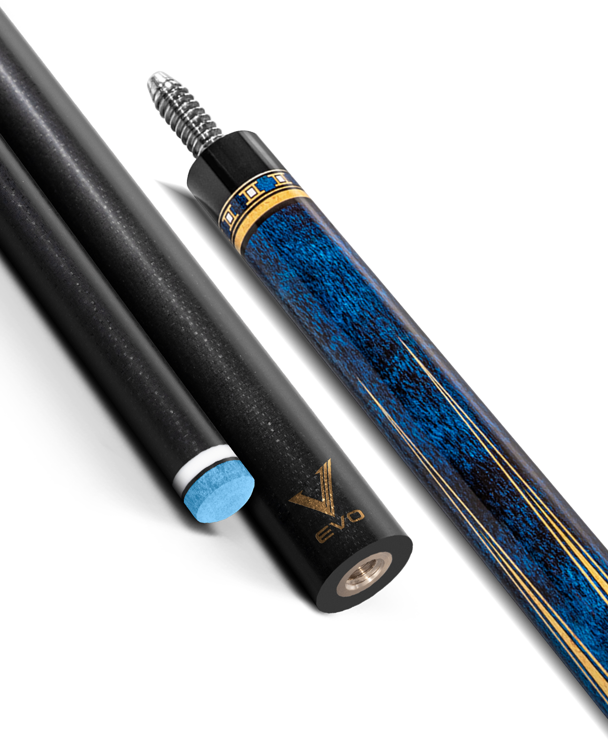EVO LUNA POOL CUE - SAPPHIRE GATE - LEATHER WRAP