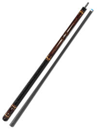 EVO CROWN POOL CUE - ANCIENT OAK - LEATHER WRAP