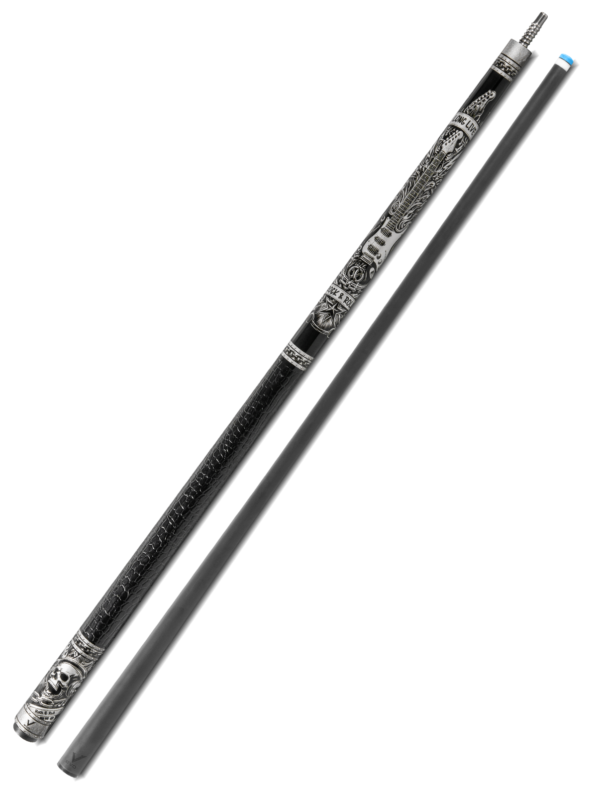 EVO REBEL POOL CUE - BLACK LEATHER WRAP