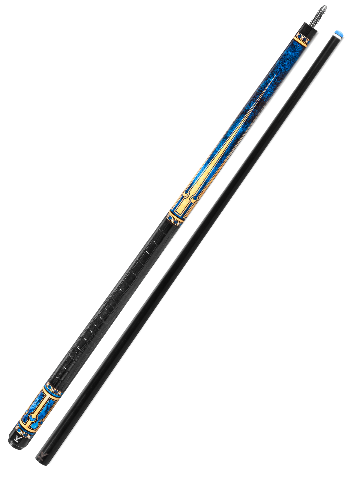 EVO LUNA POOL CUE - SAPPHIRE GATE - LEATHER WRAP