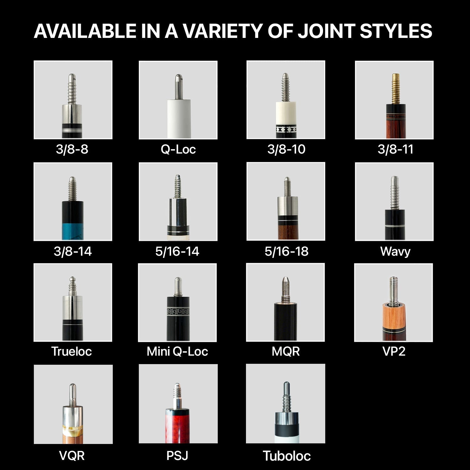 Rhino - 30" / 3/8-14 Carbon Pool Cue Single Shaft