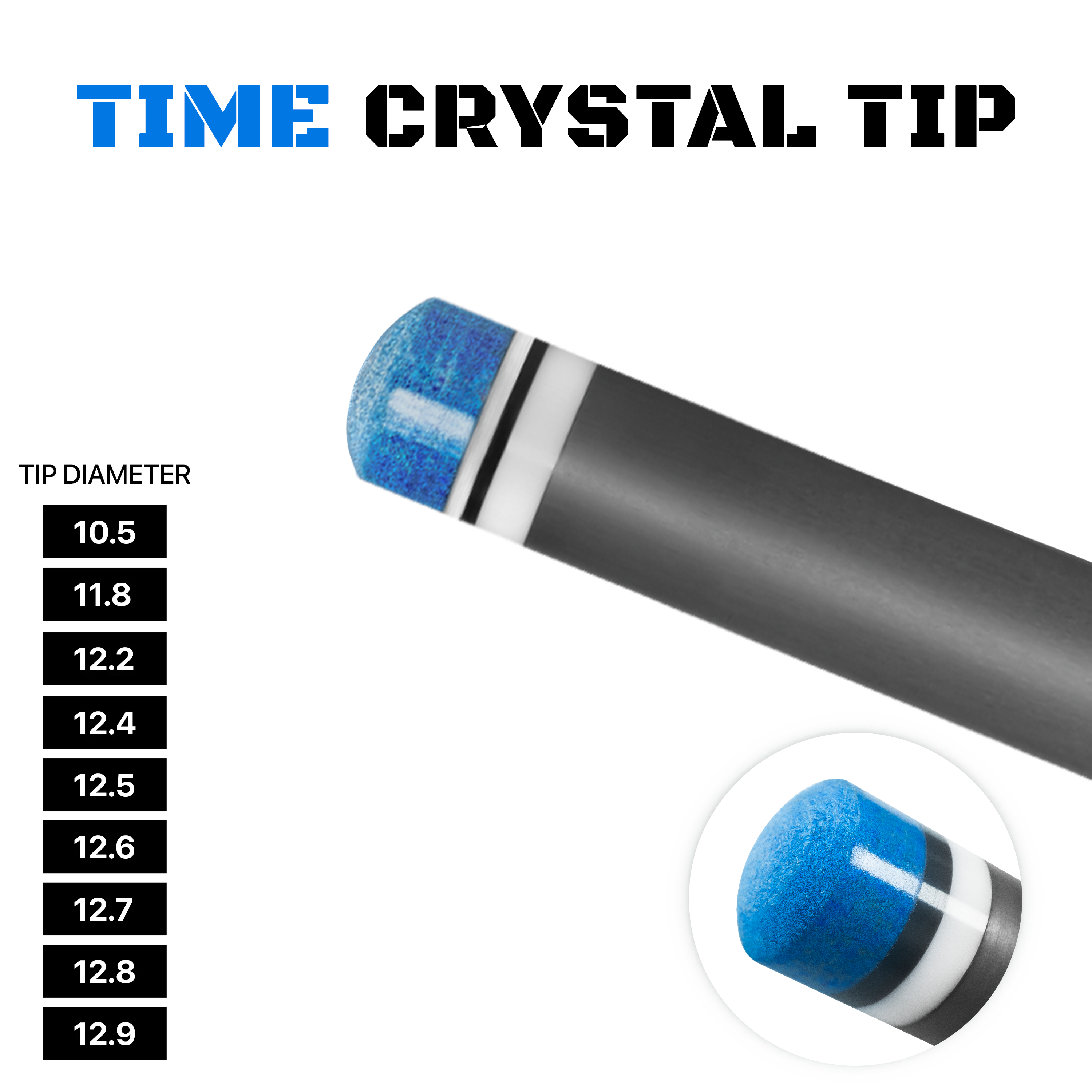 Rhino - 30" / Trueloc F/T Carbon Pool Cue Single Shaft