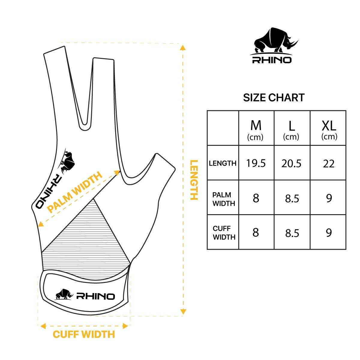 RHINO Billiards Glove Left Hand - Red