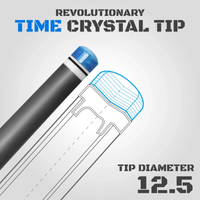 Rhino RETRÔ Pool Cue - Pale Moon Ebony - Lizard Embossed Microfiber Leather Wrap & Point